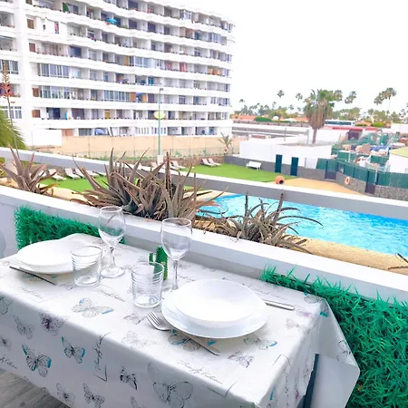 Апартаменты Playa Del Ingles Terrace Pool View 207